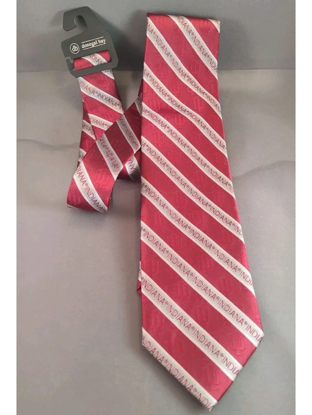 Indiana Hoosiers Men's Necktie Red Neck Tie Silk Tie
